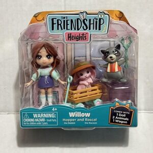 Friendship Heights Willow Hopper Rascal Doll Toy Set Doll Animals Wagon NEW Gift